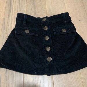 Crewcuts Black Corduroy Mini Skirt Casual